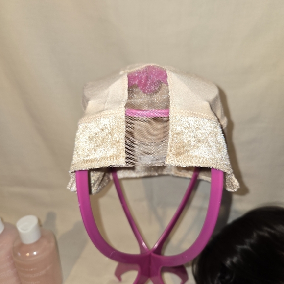 Forever Young Shoulder Length Brown Wig, Cap, Stand, Care Kit And Hot Comb - Picture 9 of 11